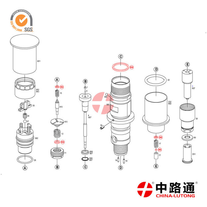 Inyector común del carril para Xichai 0 445 120 215