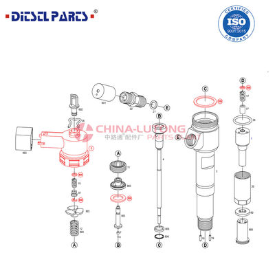 Diesel Common Rail Fuel Injector 0 445 110 443 for GREAT -WALL 1100100-ED01B