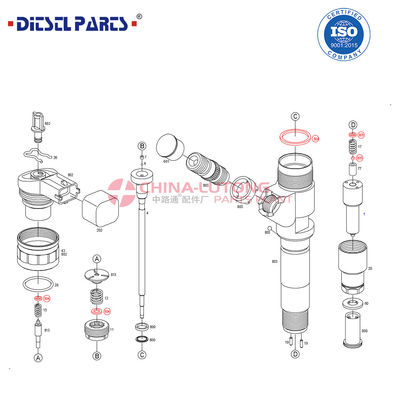 Common Rail Fuel Injector 0445120041  for DH215、DH225、DH258、DH300、DH370、DH420、DH500