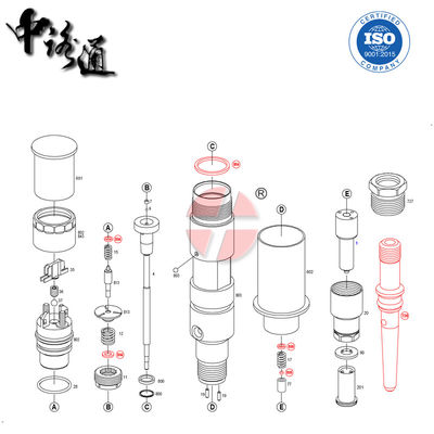 Diesel Common Rail Fuel Injector 0 445 120 246  for  TCD4.1/TCD6.1    EC140D、EC160D、EC220D