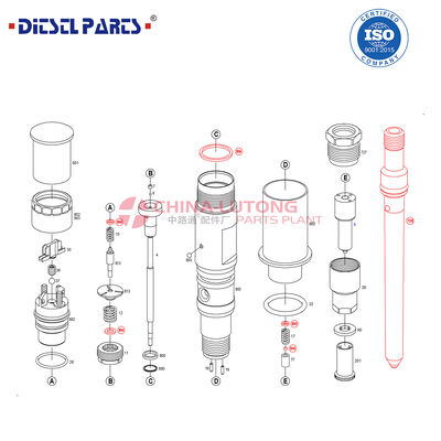 Common Rail Fuel Injector 0 445 120 217   for    MAN D2066 (6-cylinder, 10.5L diesel)