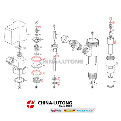 Common Rail Fuel Injector 0 445 120 002     for Ive-co   Euro 3 F2BE0681D Diesel Engine